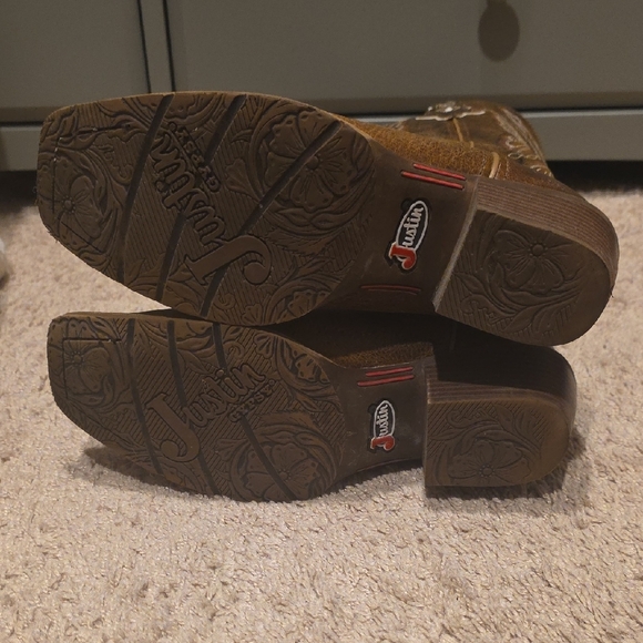 Brown Justin Gypsy Cowgirl Boots - Picture 6 of 7